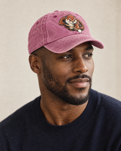 Model wearing the cap