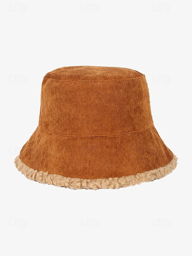 Premium Material: Made of corduroy with sherpa trim, offering a soft touch and durable wear.