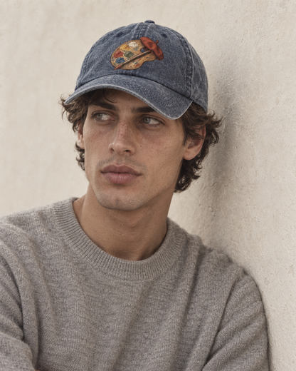 Model wearing the cap