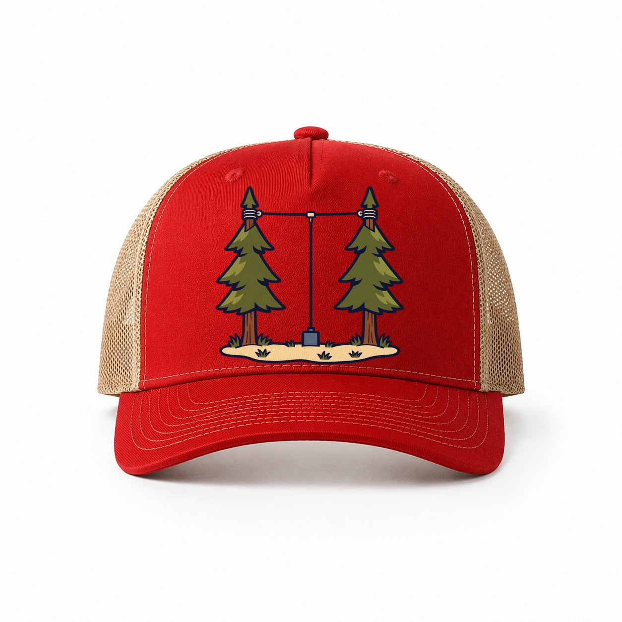 Red-Khaki — front view
