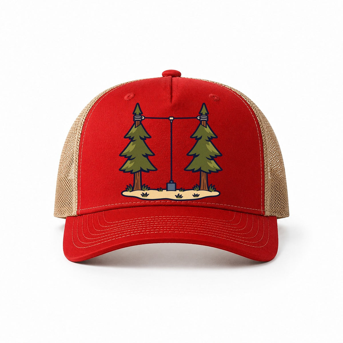 Red-Khaki — front view