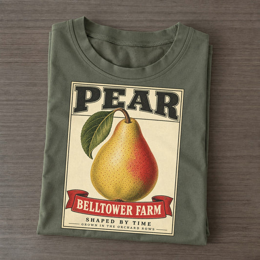 Pear Orchard Crate Classic T-shirt – Army Green