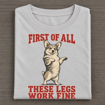 Pembroke Welsh Corgi Dog Declarations Classic T-shirt – Grey