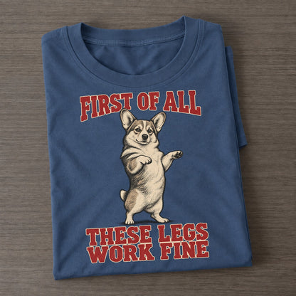 Pembroke Welsh Corgi Dog Declarations Classic T-shirt – Twilight Navy