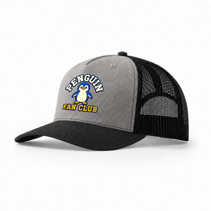 Penguin Fan Club Trucker Hat – Grey Black