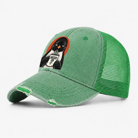 Penguin Mug Truths Washed Trucker Hat – Ink Green