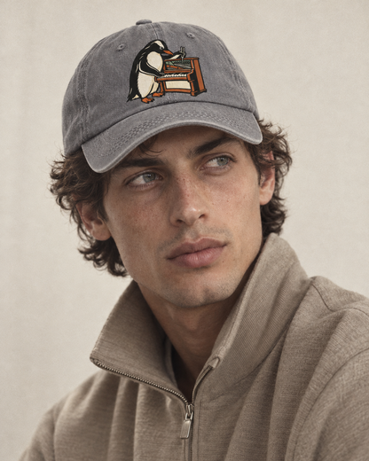 Model wearing the cap
