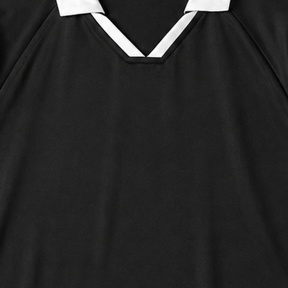Persian Lion Arch Collar Jersey – black fabric close-up
