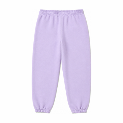 Persian Lion Arch Fleece Sweatpants – light-purple back view