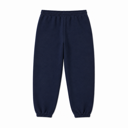 Persian Lion Arch Fleece Sweatpants – navy-blue back view