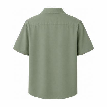 Persian Lion Arch Hawaiian Shirt – sage back view