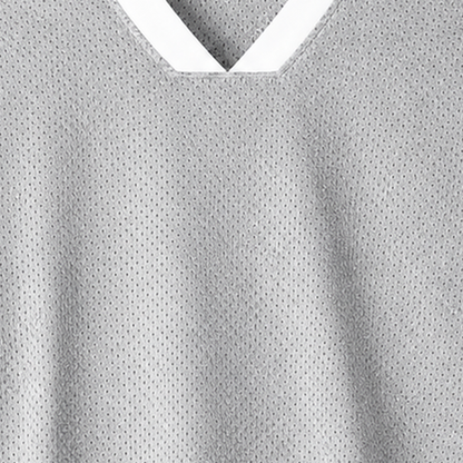 Persian Lion Arch Mesh Jersey – grey fabric close-up