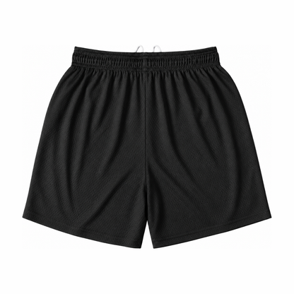 Persian Lion Arch Mesh Shorts – black back view