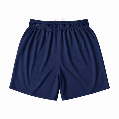 Persian Lion Arch Mesh Shorts – navy back view