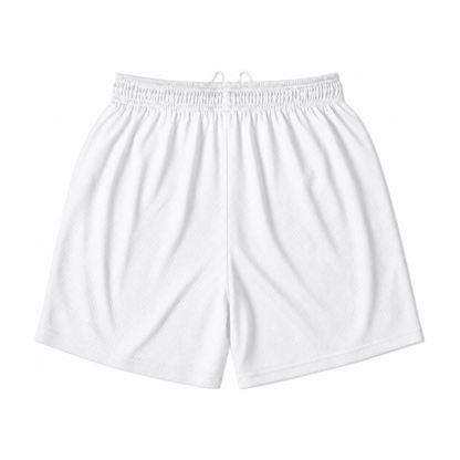 Persian Lion Arch Mesh Shorts – white back view