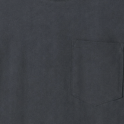 Persian Lion Arch Pocket T-Shirt – dark-grey fabric close-up