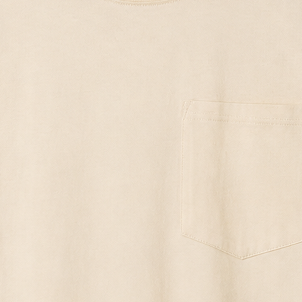 Persian Lion Arch Pocket T-Shirt – oatmeal fabric close-up