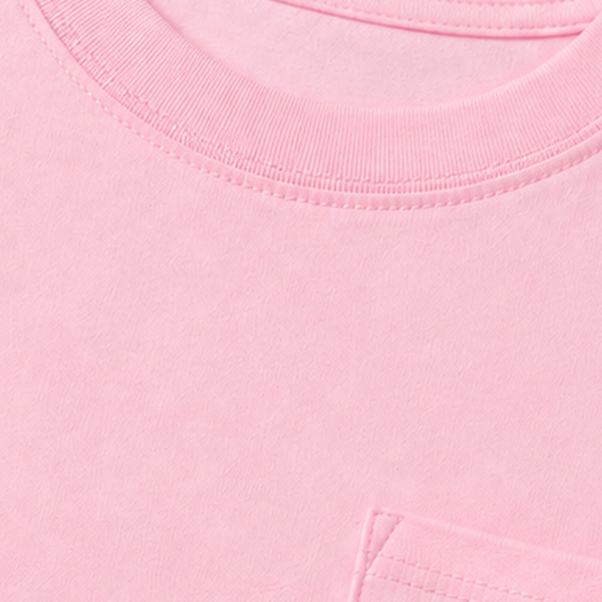 Persian Lion Arch Pocket T-Shirt – pink fabric close-up