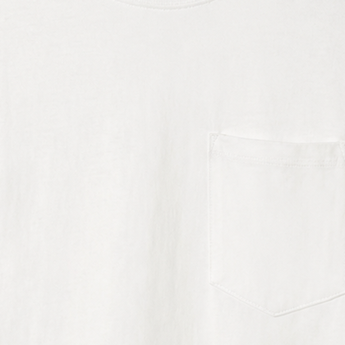Persian Lion Arch Pocket T-Shirt – white fabric close-up