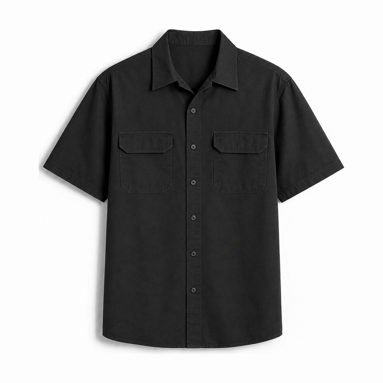 Persian Lion Arch Work Shirt – black front view