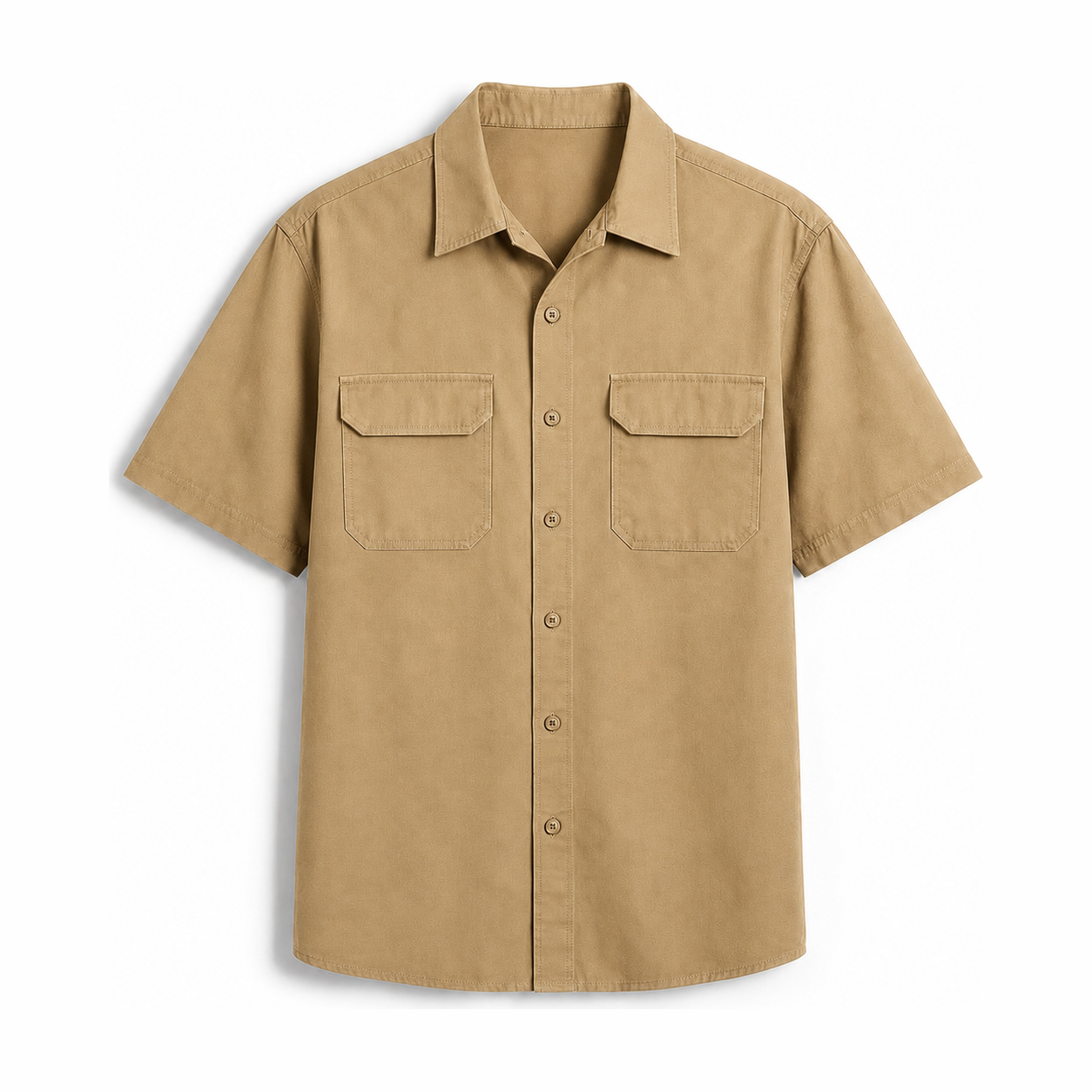 Persian Lion Arch Work Shirt – khaki front view