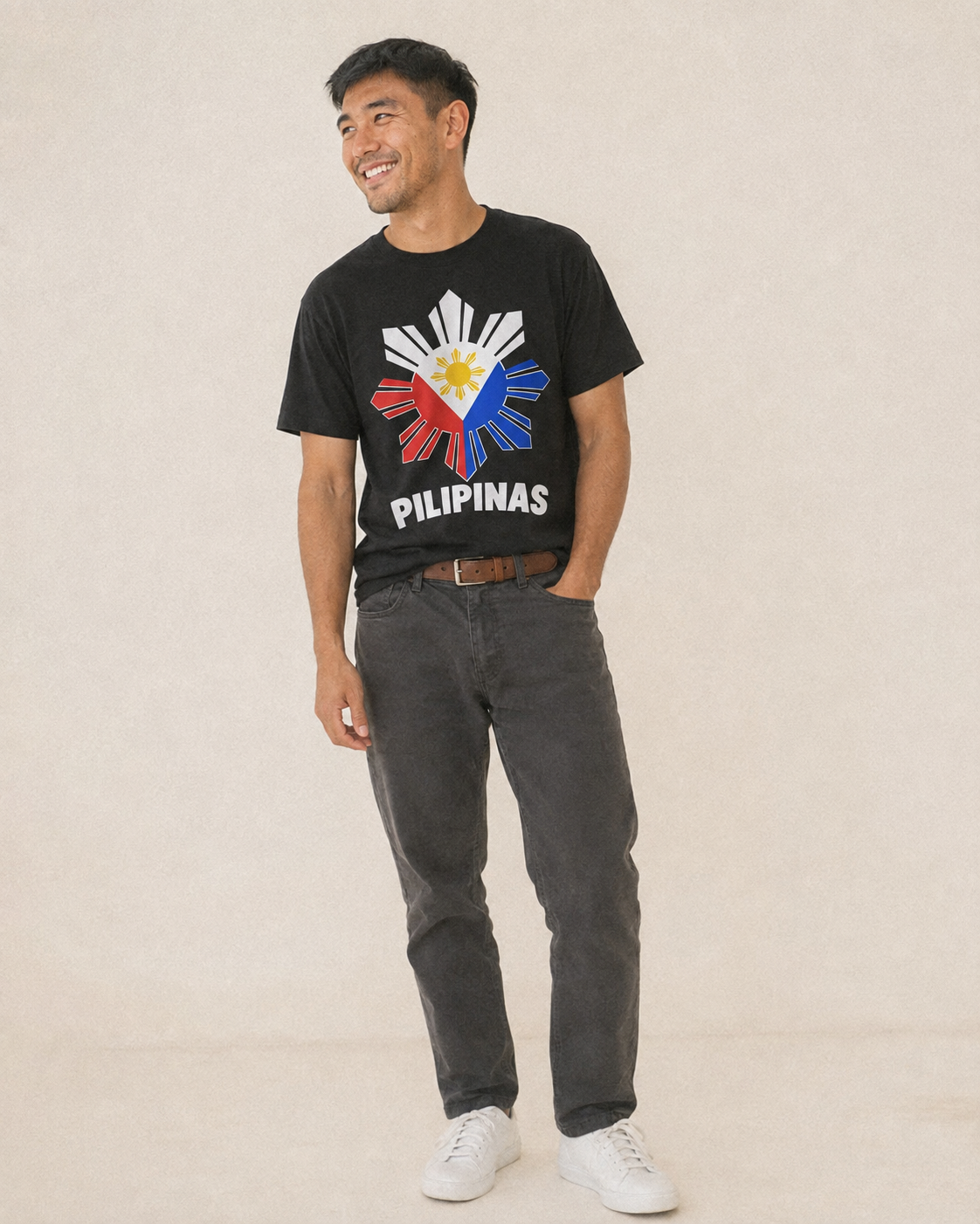 Philippines Sun Stars Classic T-shirt – studio model photo