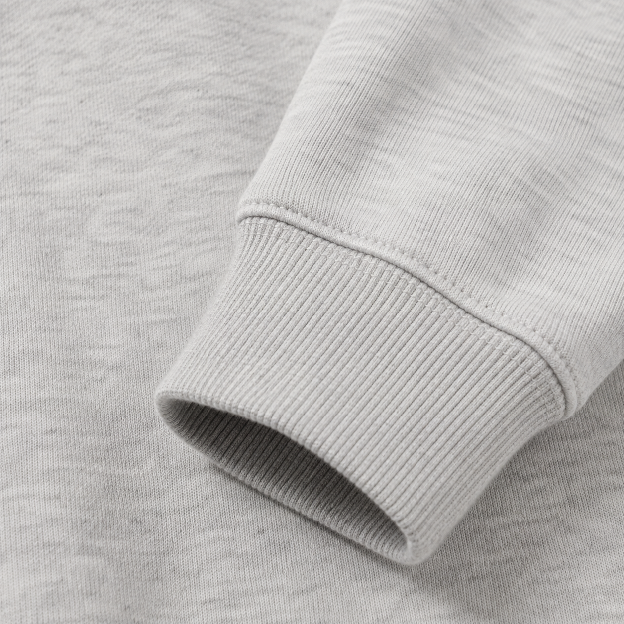 Pickleball Fleece Sweatshirt – light-gray fabric close-up