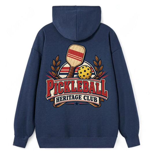 Pickleball Heritage Club Pickleball Life Classic Pullover Hoodie – Navy