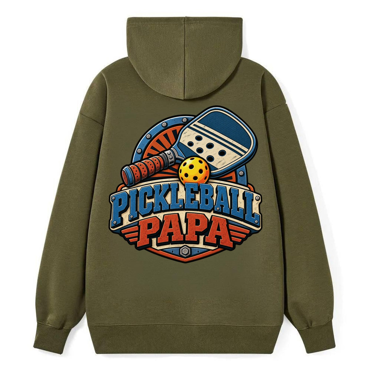 Pickleball Papa Pickleball Life Classic Pullover Hoodie – Armygreen