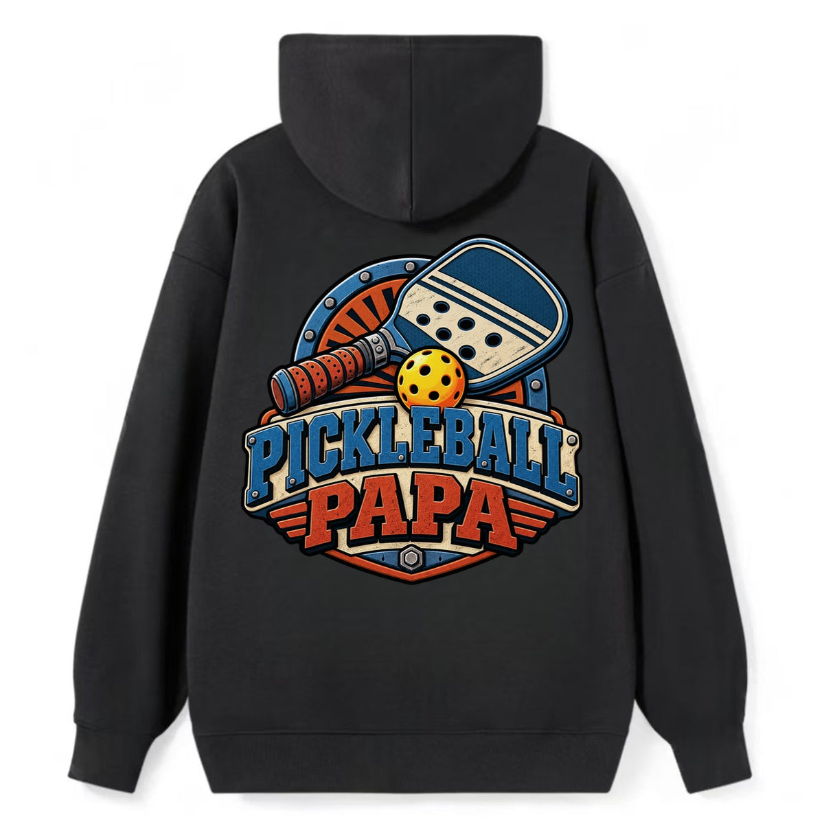Pickleball Papa Pickleball Life Classic Pullover Hoodie – Black