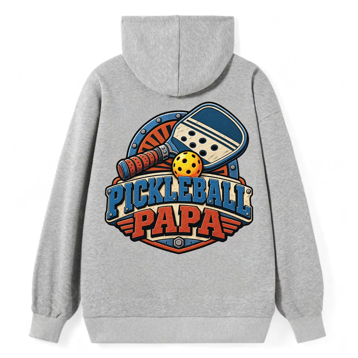 Pickleball Papa Pickleball Life Classic Pullover Hoodie – Grey