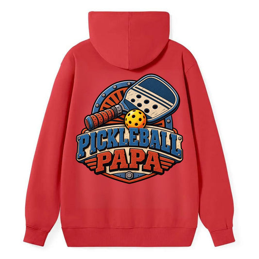 Pickleball Papa Pickleball Life Classic Pullover Hoodie – Red