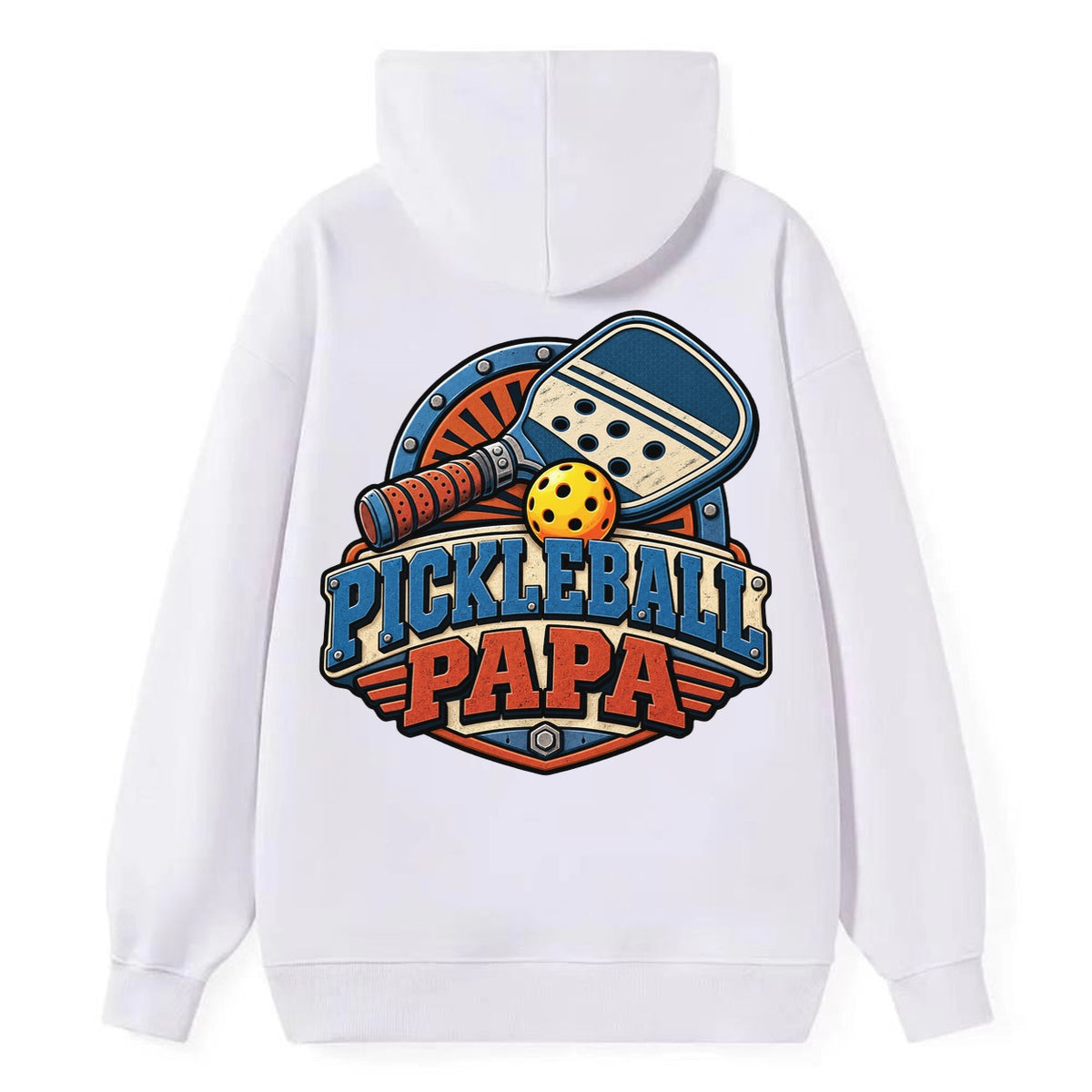 Pickleball Papa Pickleball Life Classic Pullover Hoodie – White