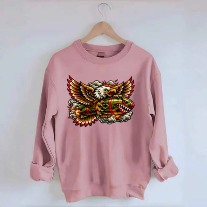 War Eagle Bomb - Crewneck Sweatshirt - pink