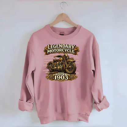 Legendary Motorcycle 1903 - Crewneck Sweatshirt - pink
