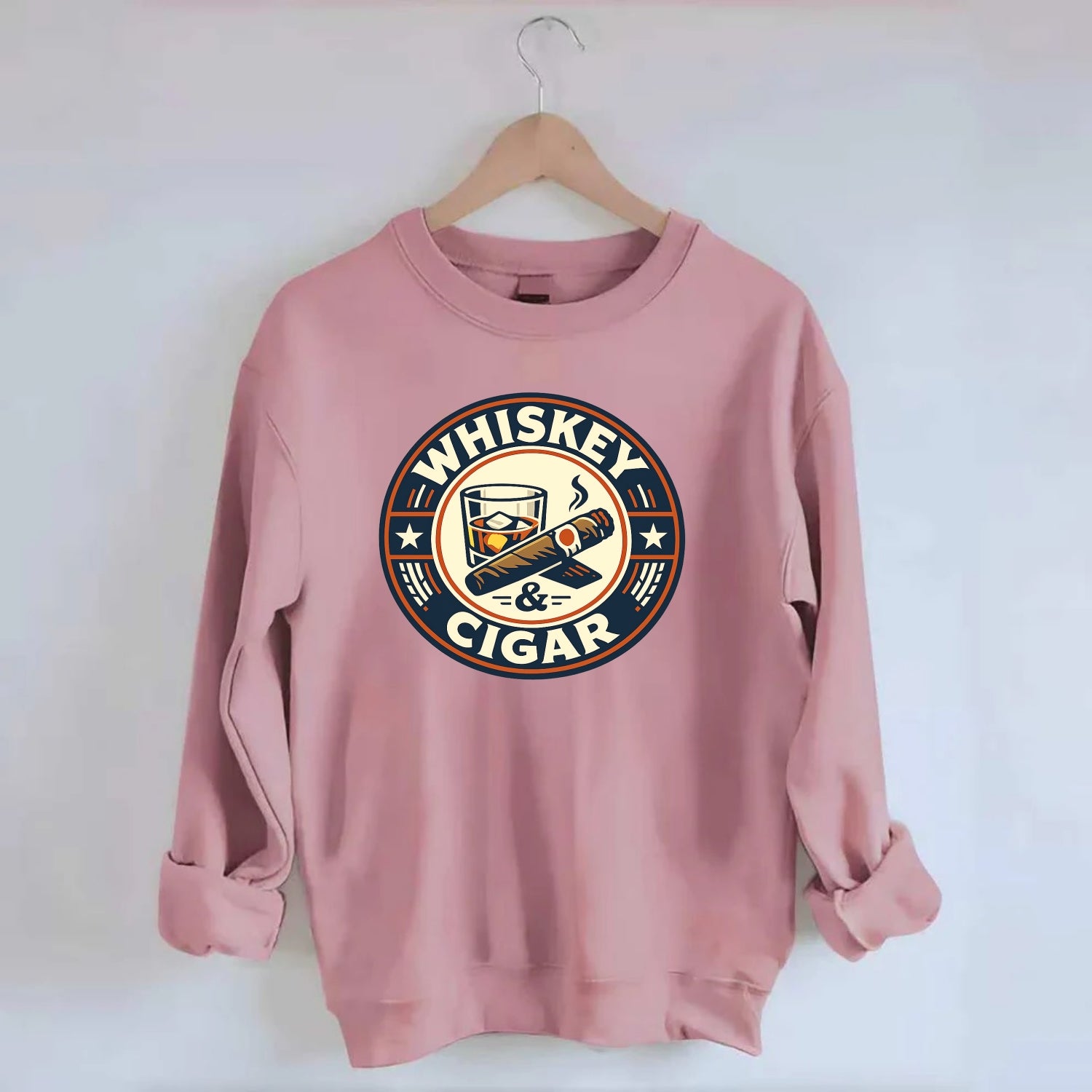 Sophisticated Spirits Emblem - Crewneck Sweatshirt - pink