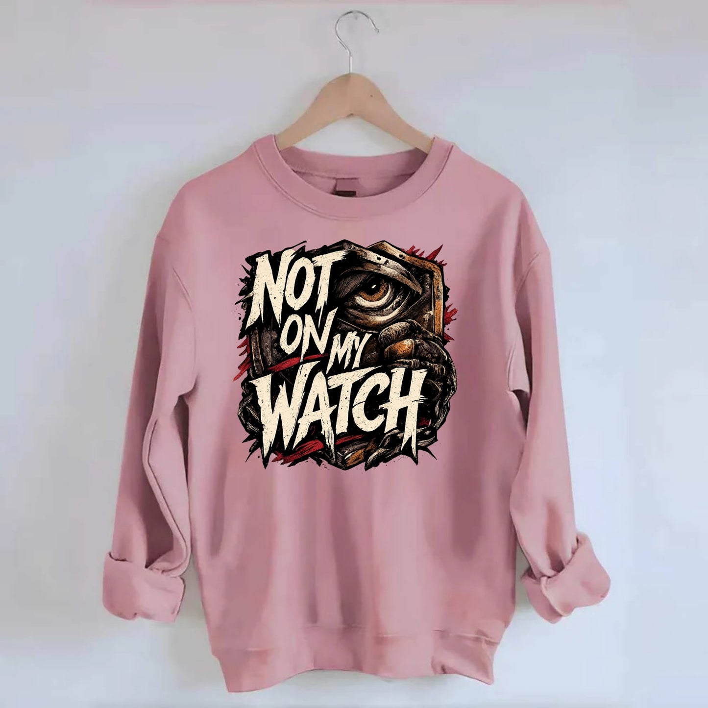 Not On My Watch - Crewneck Sweatshirt - pink