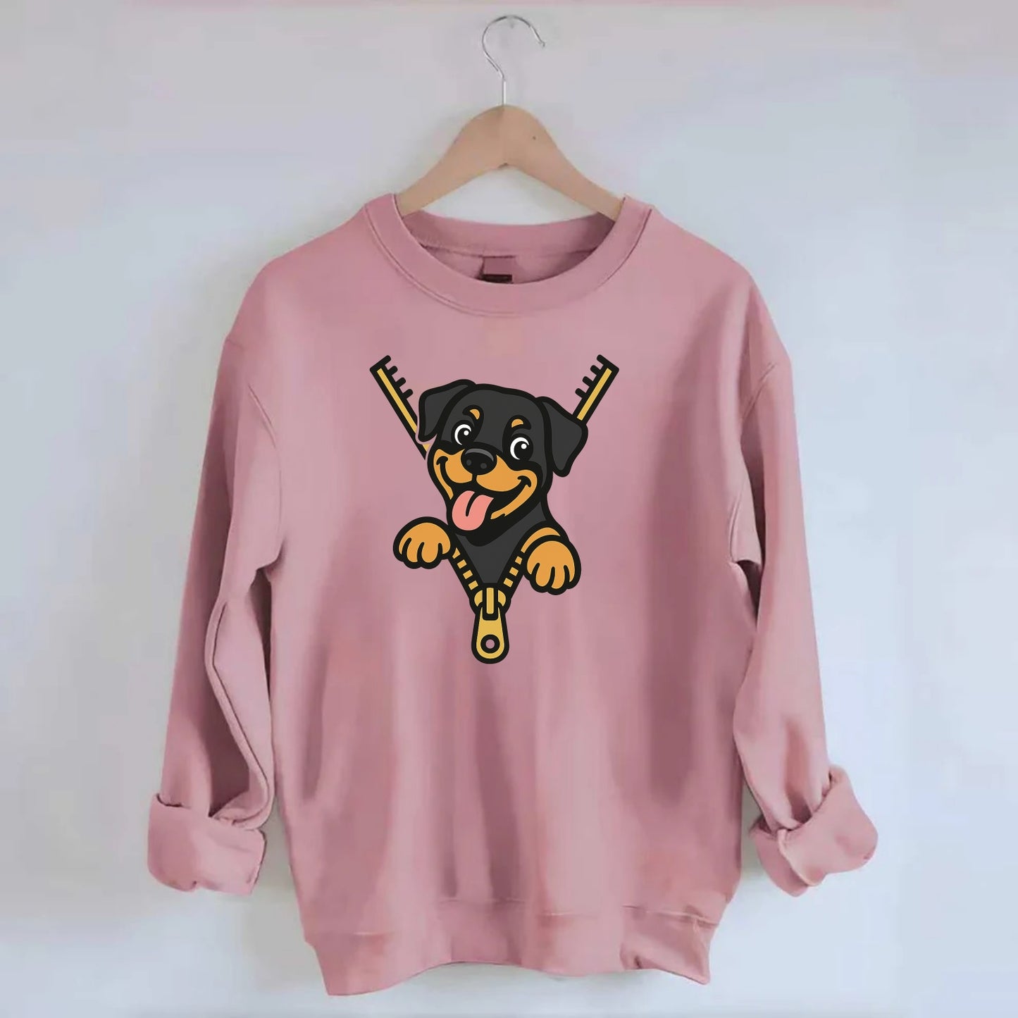 Rottweiler - Crewneck Sweatshirt - pink