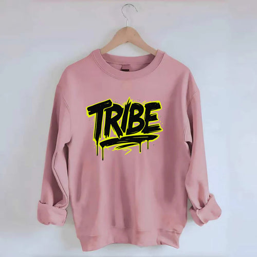 Bold typography design - TRIBE - your community, your group - Crewneck Sweatshirt