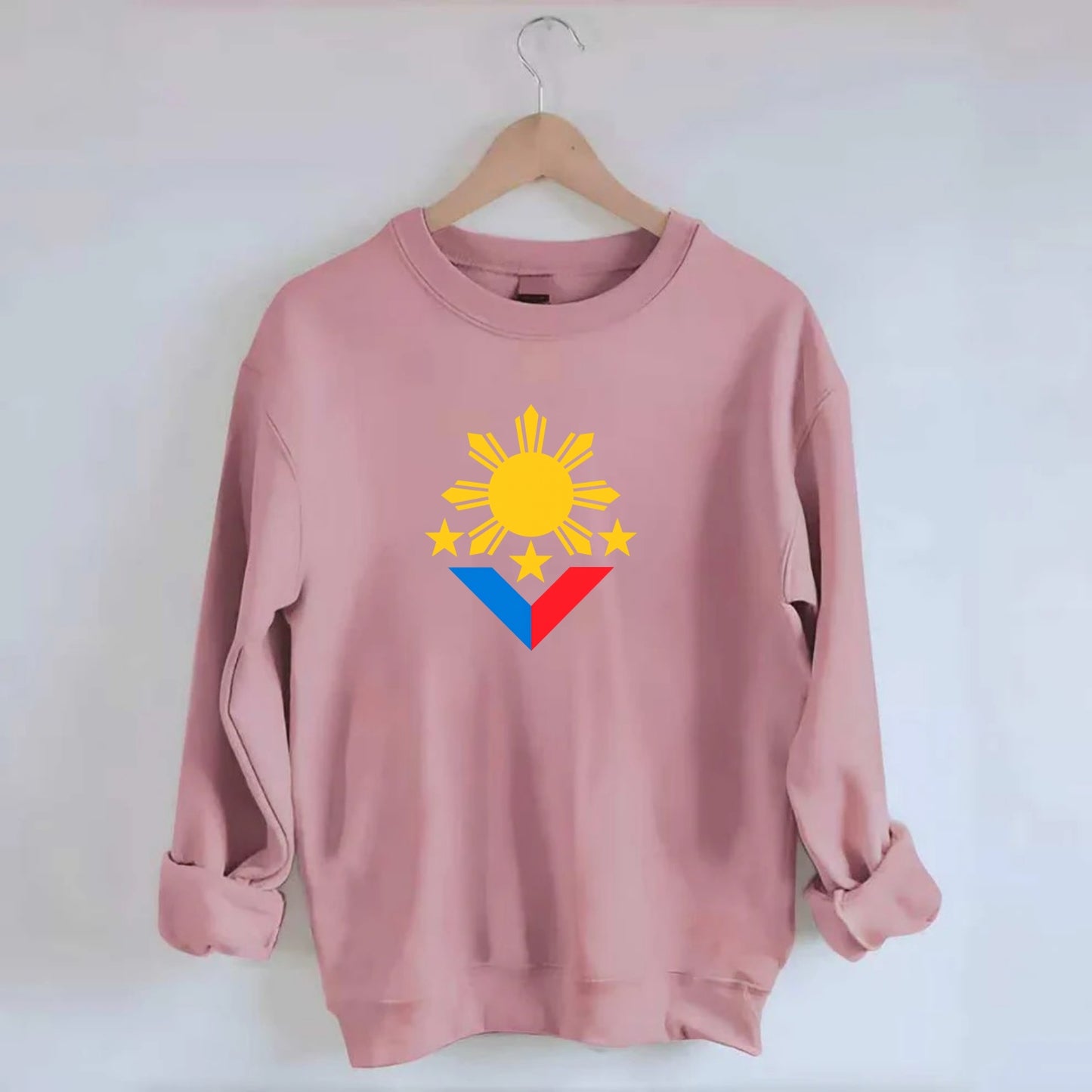 Sun Of Three - Crewneck Sweatshirt - pink
