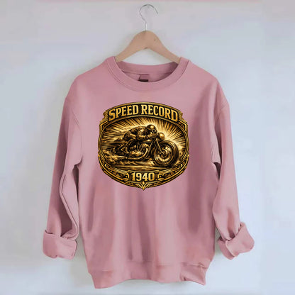 Speed Record Racer - Crewneck Sweatshirt - pink