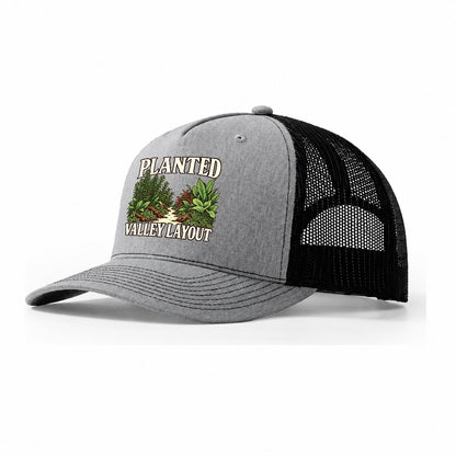Planted Valley Layout Aquarium Keeping Trucker Hat – Sport Grey Black