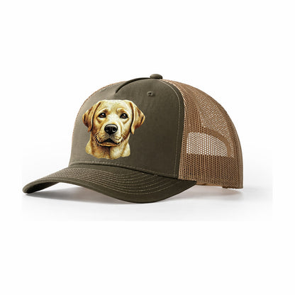 Labrador Retriever Trucker Hat – Olive Khaki