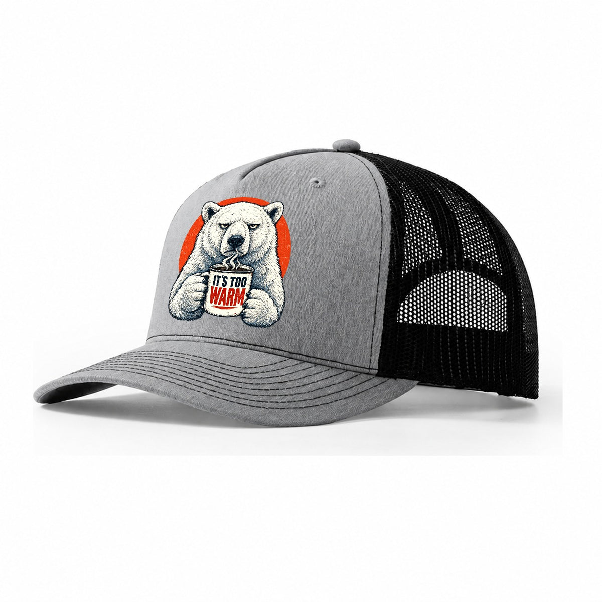 Polar Bear Mug Truths Trucker Hat – Sport Grey Black