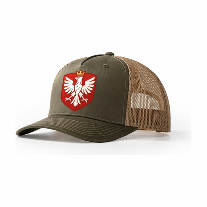 Poland White Eagle Trucker Hat – Olive-Khaki