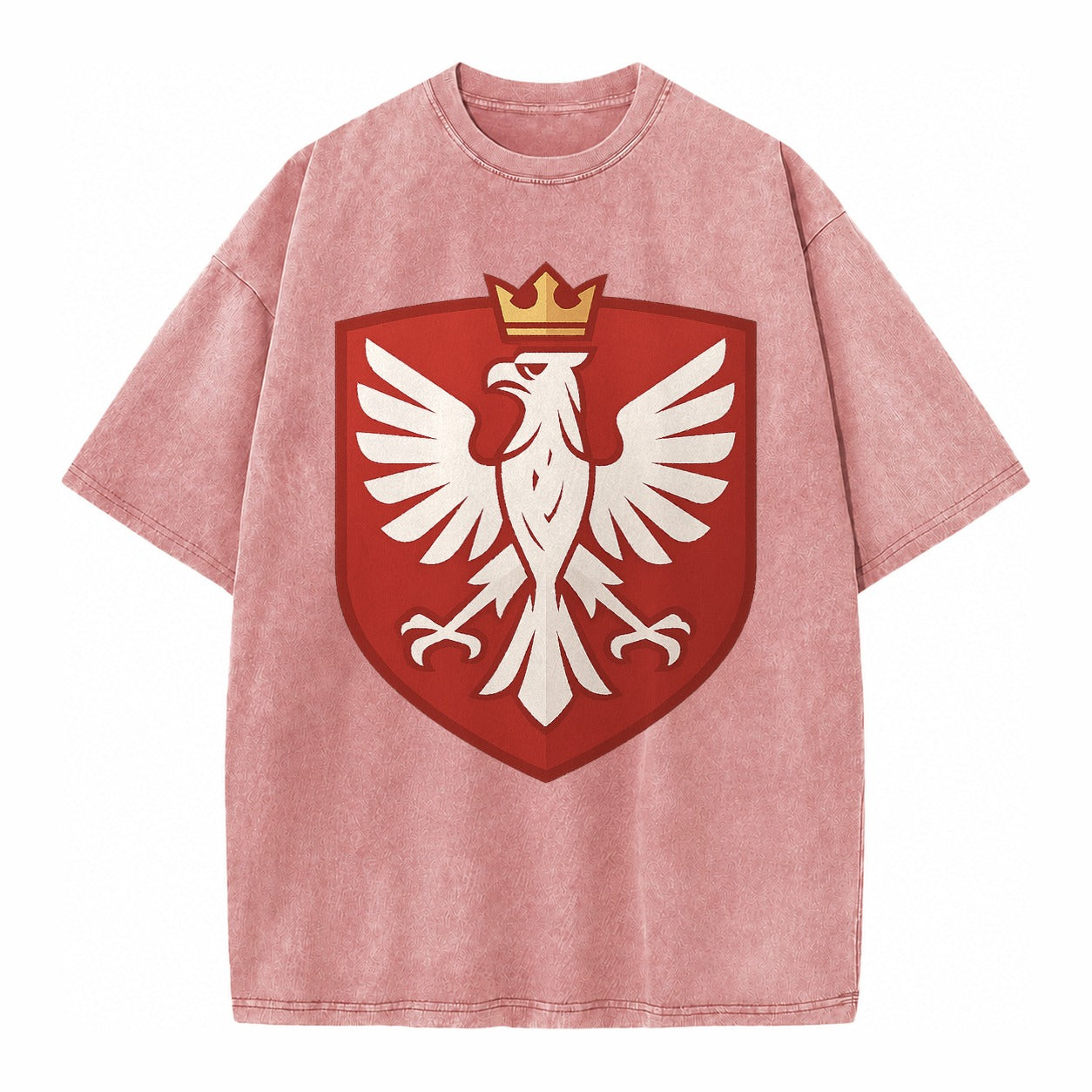 Poland White Eagle Vintage T-shirt – Dusty Rose(Rose)