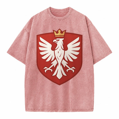 Poland White Eagle Vintage T-shirt – Dusty Rose(Rose)
