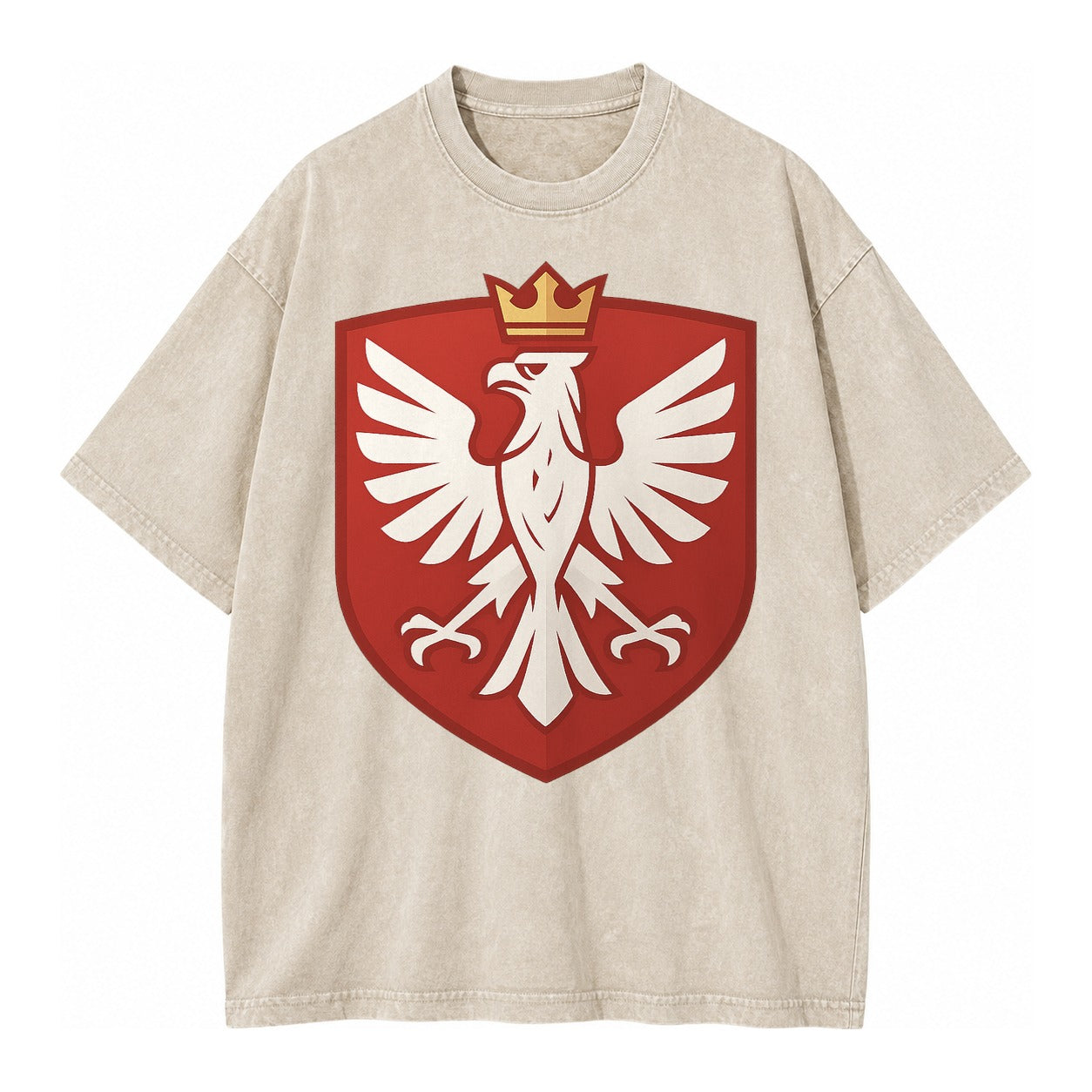 Poland White Eagle Vintage T-shirt – Off White