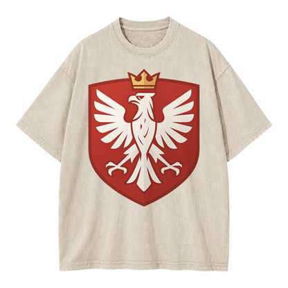 Poland White Eagle Vintage T-shirt – Off White