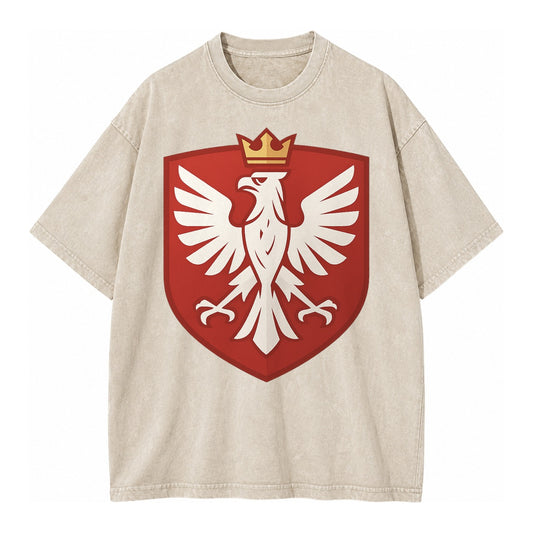 Poland White Eagle Vintage T-shirt – Off White